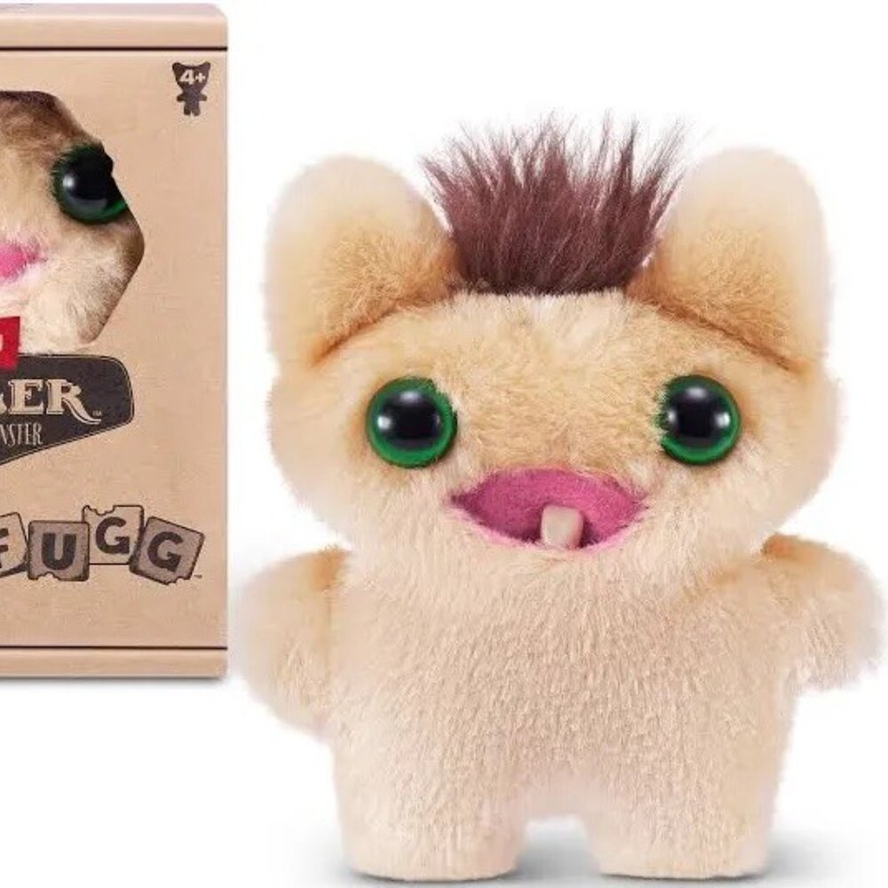 Fuggler Baby Fugg Series 4 3.5" Screech Cream Funny Ugly Monsters Mini Plush NIB